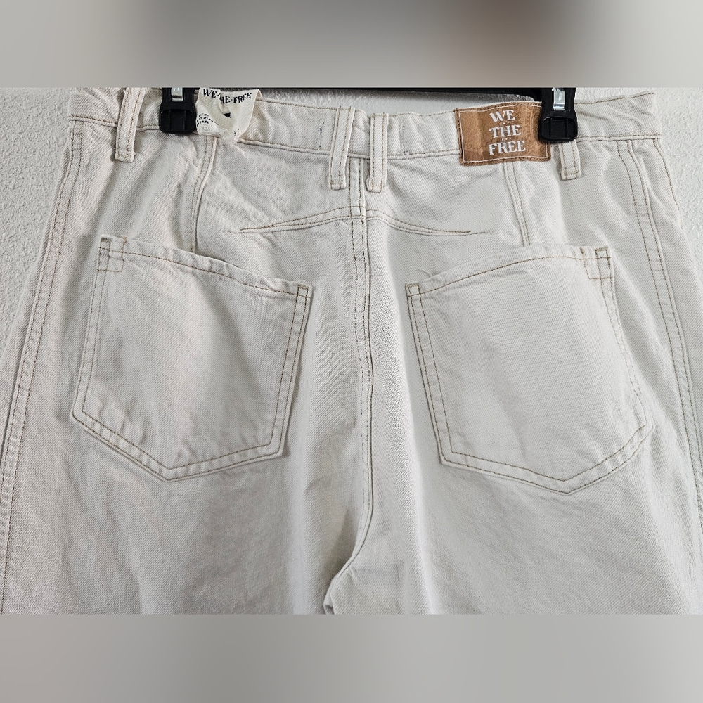 We The Free Free People  Lucky You Mid Rise Barrel Jeans Size 31 - Picture 6 of 16